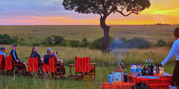 Matira Bushcamp accommodatie sundowner masai mara, Masai Mara in Kenia