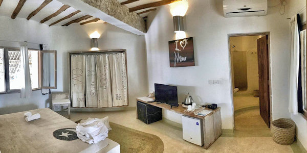 Mawe Resort  accommodatie deluxe suite, Watamu Beach in Kenia
