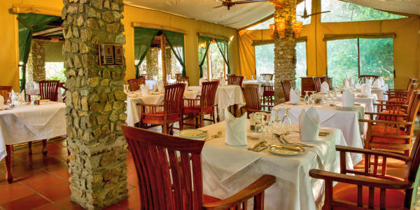 Mbuzi Mawe Tented Camp  accommodatie inrichting restaurant, Serengeti Nationaal Park in Tanzania