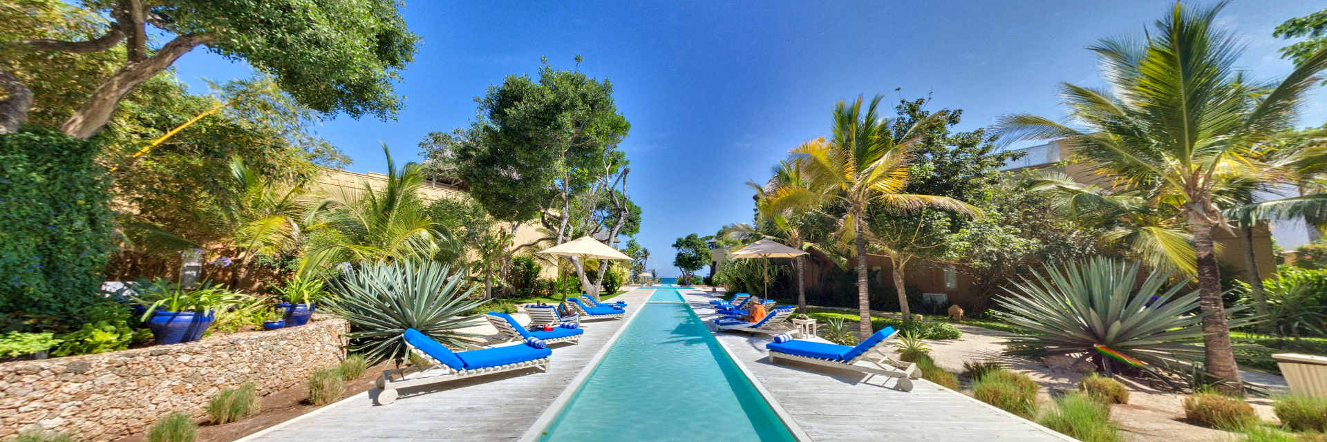 Medina Palms exclusieve resort aan het strand van Watamu aan de noordkust in Kenia Medina Palms exclusieve resort aan het strand van Watamu aan de noordkust in Kenia