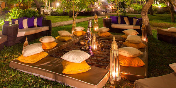 Medina Palms coffee garden, Watamu Beach in Kenia Medina Palms coffee garden, Watamu Beach in Kenia