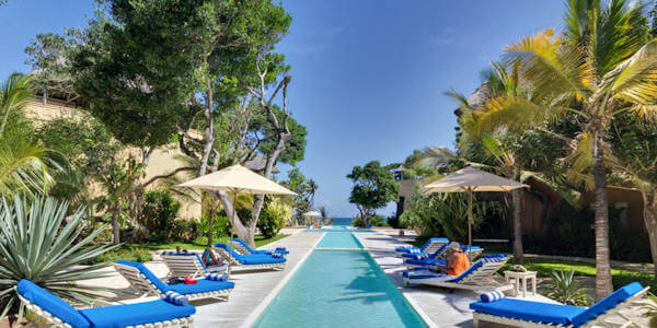 Medina Palms exclusieve resort aan het strand van Watamu aan de noordkust in Kenia Medina Palms exclusieve resort aan het strand van Watamu aan de noordkust in Kenia