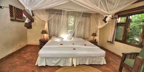 Moivaro Coffee Lodge accommodatie standaard cottage inrichting, Arusha Nationaal Park in Tanzania