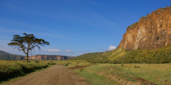 Hells Gate Nationaal Park, Naivasha Meer in Kenia Hells Gate Nationaal Park, Naivasha Meer in Kenia