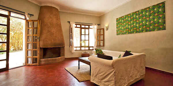 Ngorongoro Farm House suite interieur, Ngorongoro Krater in Tanzania