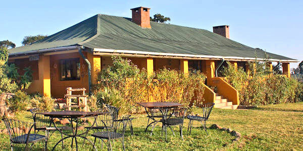 Rhino Lodge balkon lounge, Ngorongoro Krater in Tanzania Rhino Lodge balkon lounge, Ngorongoro Krater in Tanzania