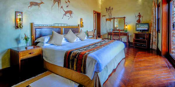 Ngorongoro Serena Safari Lodge accommodatie interieur suite, Ngorongoro Krater in Tanzania Ngorongoro Serena Safari Lodge accommodatie interieur suite, Ngorongoro Krater in Tanzania