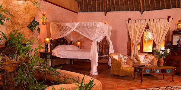 Nomad Beach Resort accommodatie superior beach cottage, Diani Beach in Kenia Nomad Beach Resort accommodatie superior beach cottage, Diani Beach in Kenia