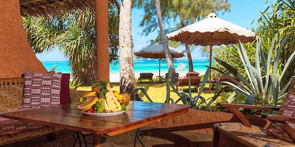 Nomad Beach Resort accommodatie ocean view suite, Diani Beach in Kenia Nomad Beach Resort accommodatie ocean view suite, Diani Beach in Kenia