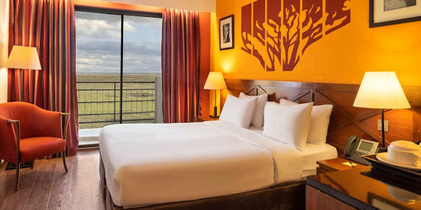 Ole Sereni accommodatie interieur deluxe kamer, Nairobi in Kenia Ole Sereni accommodatie interieur deluxe kamer, Nairobi in Kenia