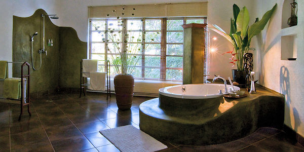 Plantation Lodge accommodatie badkamer suite, Ngorongoro Krater in Tanzania
