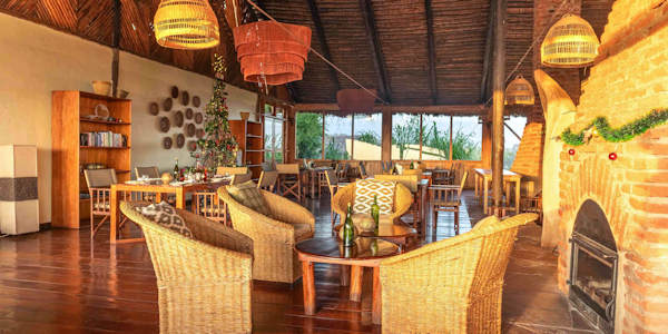 Rhotia Valley Tented Lodge restaurant, Ngorongoro Krater in Tanzania Rhotia Valley Tented Lodge restaurant, Ngorongoro Krater in Tanzania