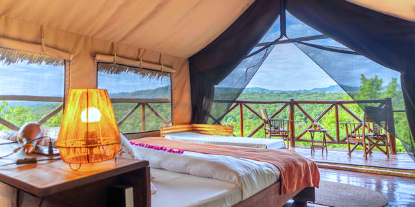 Rhotia Valley Tented Lodge accommodatie inrichting standaardtent, Ngorongoro Krater in Tanzania Rhotia Valley Tented Lodge accommodatie inrichting standaardtent, Ngorongoro Krater in Tanzania