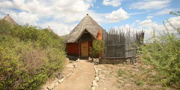 Rift Valley Lodge chalet exterieur, Manyara Nationaal Park in Tanzania Rift Valley Lodge chalet exterieur, Manyara Nationaal Park in Tanzania