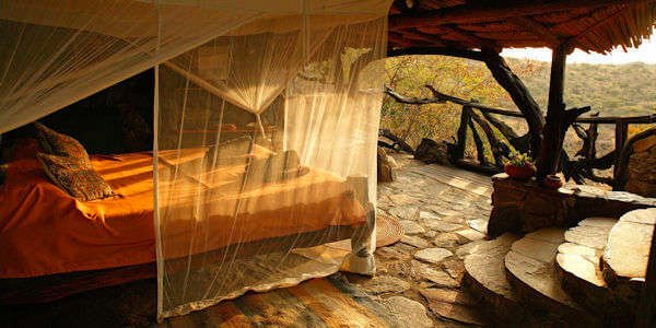 Sabuk Lodge inrichting suite, Laikipia in Kenia Sabuk Lodge inrichting suite, Laikipia in Kenia