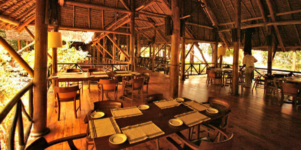 Samburu Intrepids Camp restaurant, Samburu Nationaal Reservaat in Kenia