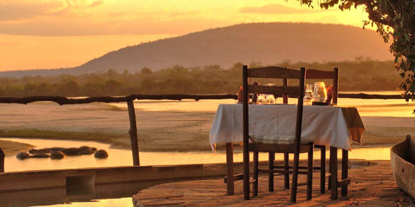 Sand Rivers Selous private diner, Nyerere Nationaal Park in Tanzania