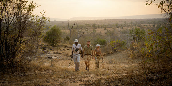 Sand Rivers Selous bushwalk, Nyerere Nationaal Park in Tanzania