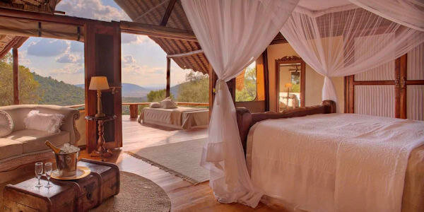 Saruni Mara Camp cottage interieur, Masai Mara in Kenia