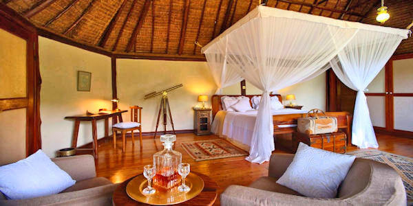 Saruni Mara Camp accommodatie familie cottage slaapkamer, Masai Mara in Kenia