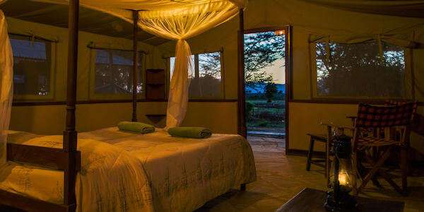 Sentrim Tsavo standaard kamer inrichting, Tsavo Oost Nationaal Park in Kenia