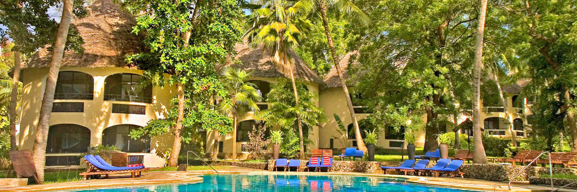 Severin Sea Lodge met uitzicht op de Indische oceaan in Bamburi Beach ten noorden van de havenstad Mombassa Severin Sea Lodge met uitzicht op de Indische oceaan in Bamburi Beach ten noorden van de havenstad Mombassa