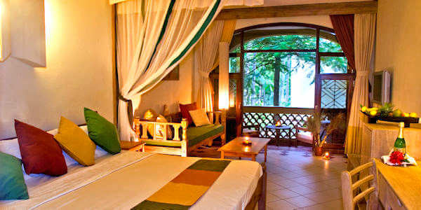 Severin Sea Lodge - Comfort Bungalow interieur - Bamburi en Shanzu Beach, Kenia Severin Sea Lodge - Comfort Bungalow interieur - Bamburi en Shanzu Beach, Kenia
