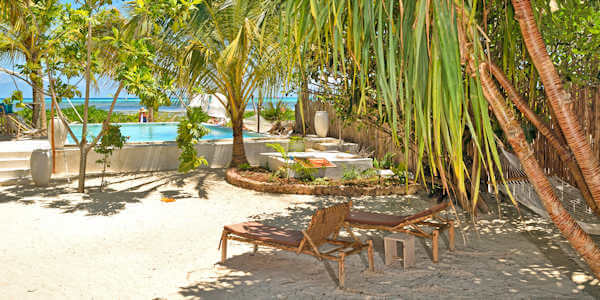 Sharazad Boutique Hotel  schaduwrijke plekken in tuin, Zanzibar in Tanzania
