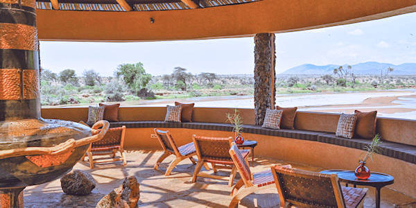 Soroi Samburu Lodge nest lounge en bar, Samburu Nationaal Reservaat in Kenia Soroi Samburu Lodge nest lounge en bar, Samburu Nationaal Reservaat in Kenia