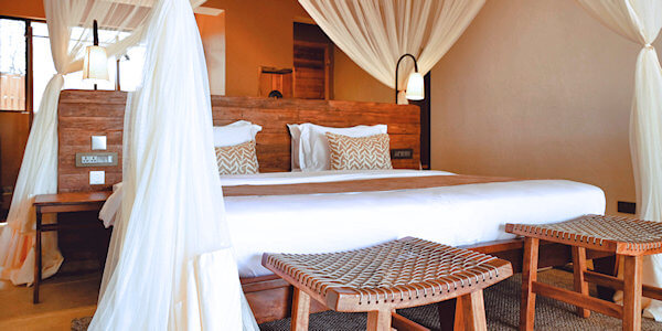 Soroi Samburu Lodge accommodatie standaard kamer inrichting, Samburu Nationaal Reservaat in Kenia Soroi Samburu Lodge accommodatie standaard kamer inrichting, Samburu Nationaal Reservaat in Kenia