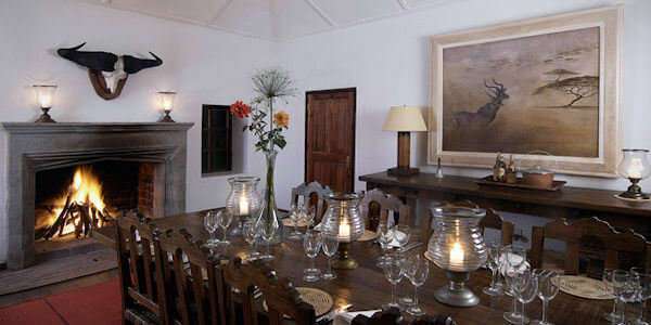 Sosian Lodge accommodatie inrichting restaurant, Laikipia in Kenia