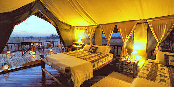 Stanleys Kopje accommodatie safaritent inrichting, Mikumi Nationaal Park in Tanzania Stanleys Kopje accommodatie safaritent inrichting, Mikumi Nationaal Park in Tanzania