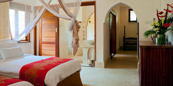 Swahili Beach Resort - Standaard kamer interieur - Diani Beach, Kenia Swahili Beach Resort - Standaard kamer interieur - Diani Beach, Kenia