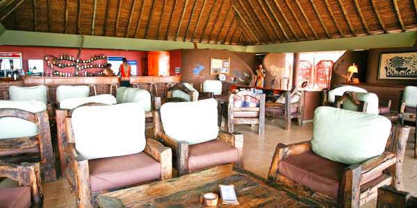 Tarangire Safari Lodge lounge, Tarangire Nationaal Park in Tanzania Tarangire Safari Lodge lounge, Tarangire Nationaal Park in Tanzania