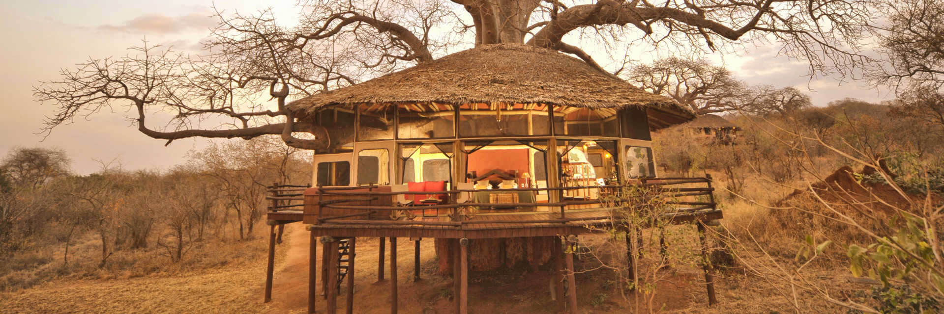 Tarangire Treetops overnacht in een unieke boomhut in het Tarangire Nationaal Park Tarangire Treetops overnacht in een unieke boomhut in het Tarangire Nationaal Park