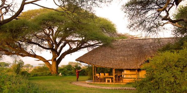 Een exclusieve safari in Amboseli Nationaal Park ontspannen in Tortilis Safari Camp. Een exclusieve safari in Amboseli Nationaal Park ontspannen in Tortilis Safari Camp.