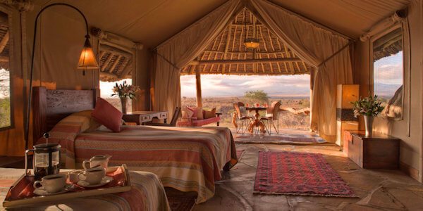 Overnachten in luxe en stijl in het Amboseli Nationaal Park. Overnachten in luxe en stijl in het Amboseli Nationaal Park, accommodatie Amboseli Nationaal Park in Kenia