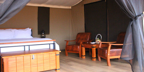 Tulia Amboseli Safari Camp  interieur deluxe safaritent, Amboseli Nationaal Park in Kenia