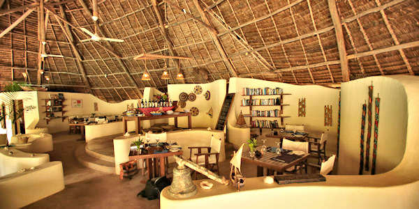 Unguja Lodge lounge en bar, Zanzibar in Tanzania Unguja Lodge lounge en bar, Zanzibar in Tanzania