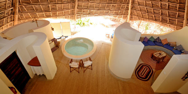 Unguja Lodge - Baobab Suite interieur - Zanzibar, Tanzania Unguja Lodge - Baobab Suite interieur - Zanzibar, Tanzania