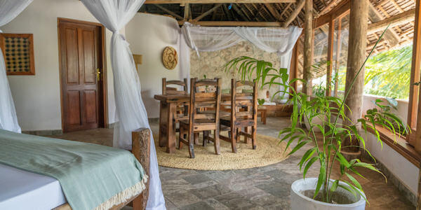 Villa Juliana accommodatie oceaan suite interieur, Zanzibar in Tanzania Villa Juliana accommodatie oceaan suite interieur, Zanzibar in Tanzania