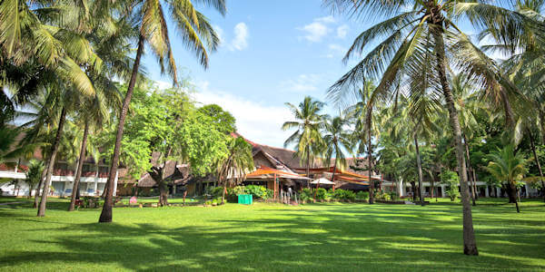 Voyager Beach Resort & Spa receptie en restaurant, Bamburi en Shanzu Beach in Kenia