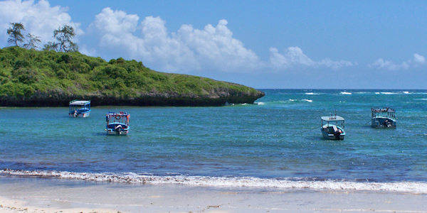 Excursie glazenbodemboot, Watamu Beach in Kenia Excursie glazenbodemboot, Watamu Beach in Kenia