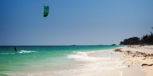 Kitesurfen ideale windcondities, Watamu Beach in Kenia Kitesurfen ideale windcondities, Watamu Beach in Kenia