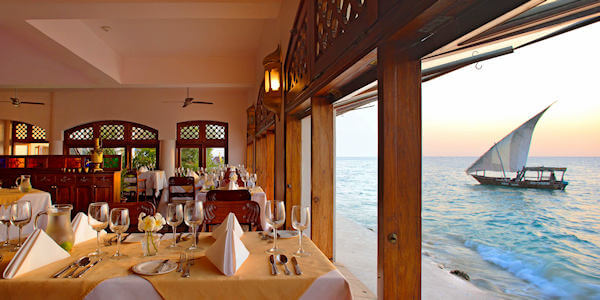 Zanzibar Serena Inn accommodatie baharia restaurant, Zanzibar Stone Town in Tanzania