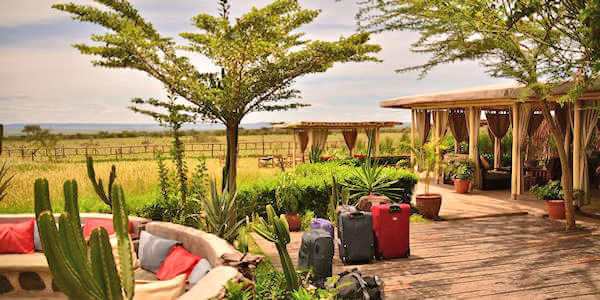 Zebra Mara Camp lounge en buitenterras, Masai Mara in Kenia Zebra Mara Camp lounge en buitenterras, Masai Mara in Kenia